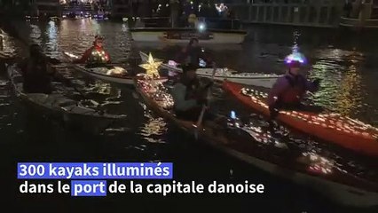 Les Danois célèbrent la Sainte Lucie dans le port de Copenhague