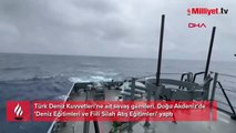 Türk Deniz Kuvvetleri savaş gemilerinden Doğu Akdeniz'de atış eğitimi!