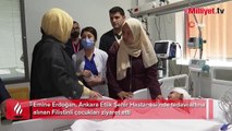 Emine Erdoğan, Türkiye'de tedavi gören Filistinli çocukları ziyaret etti