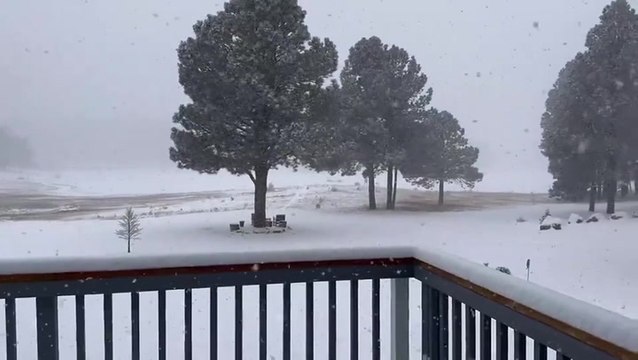 Snow blankets New Mexico as winter storm warning issued in parts of state