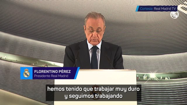 El mensaje de Navidad de Florentino Pérez: Estamos muy cerca de cumplir el sueño de todos los madridistas con el nuevo estadio