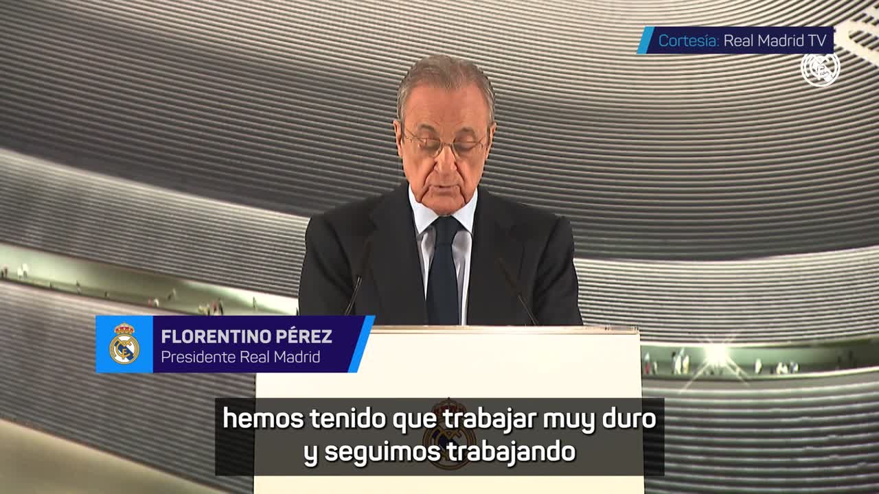 El mensaje de Navidad de Florentino Pérez: "Estamos muy cerca de cumplir el sueño de todos los madridistas con el nuevo estadio"