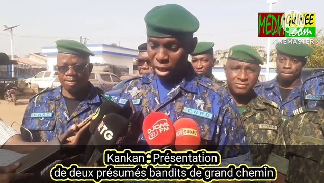 Kankan : Présentation de deux présumés bandits de grand chemin
