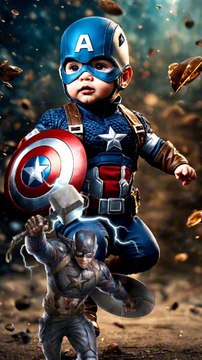 baby avengers #viral #trending #MyYearOndailymotoin2023 #ironman #avengers #spiderman #marvel #hulk #shorts #cartoon
