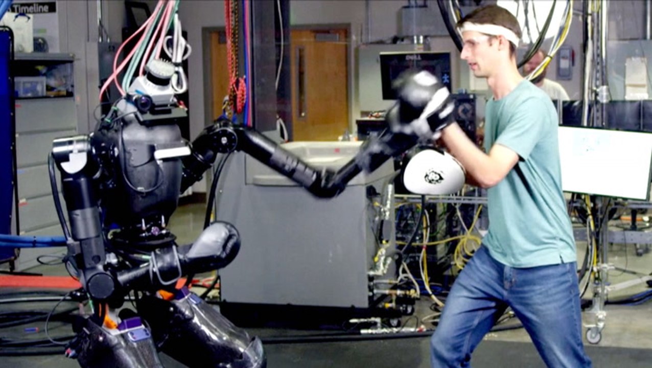 Cutting-edge humanoid robot showcases its boxing skills