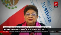 Morena revienta sesión en Congreso de CdMx, no consiguen votos para ratificar a Ernestina Godoy