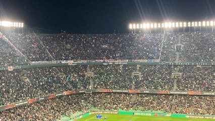 Así celebró el gol la afición del Rangers