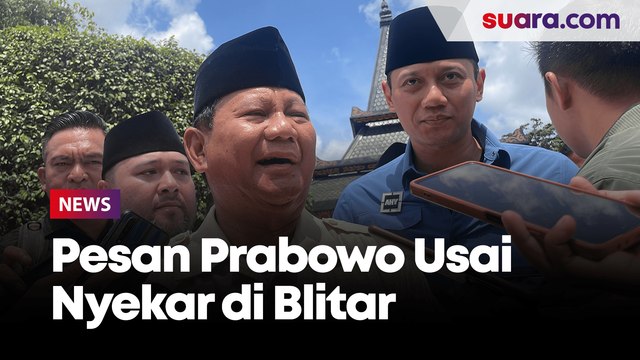 Usai Nyekar ke Makam Bung Karno, Pesan Prabowo: Beliau Proklamator, Kita Harus Hormati Pahlawan