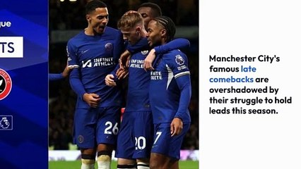 Man City's struggle to maintain leads is becoming a significant issue, as evidenced by their recent draw against Crystal Palace in the Premier League.