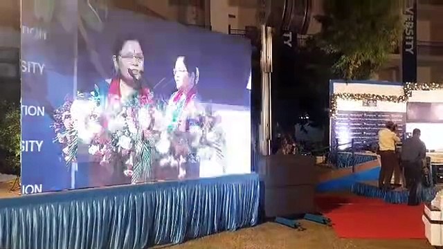 Smita Shastri renowned classical dancer talks at 7th Convocation function of GLS University in Ahmedabad