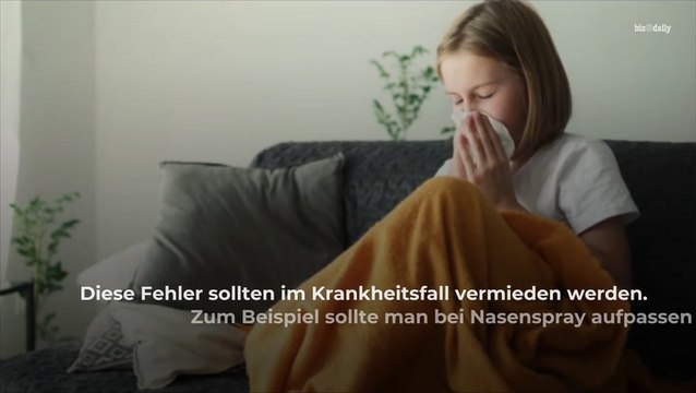 Erkältung: Diese Fehler solltest du nicht begehen