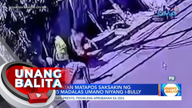 Lalaki, sugatan matapos saksakin ng kaibigang madalas umano niyang i-bully | UB