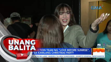 Cast & production team ng "Love Before Sunrise", nag-enjoy sa kanilang Christmas party | UB