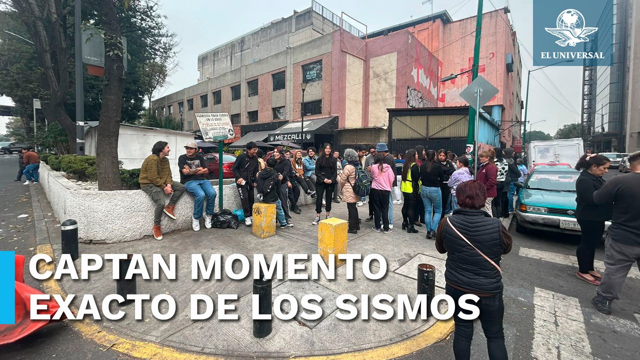 Así captaron capitalinos el momento exacto de los microsismos registrados en CDMX