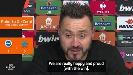 De Zerbi calls Marseille win 'historical moment' for Brighton