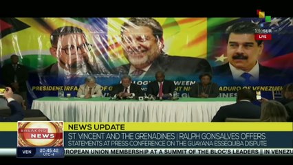 Ralph Gonsalves gives the results of meeting over the Essequibo