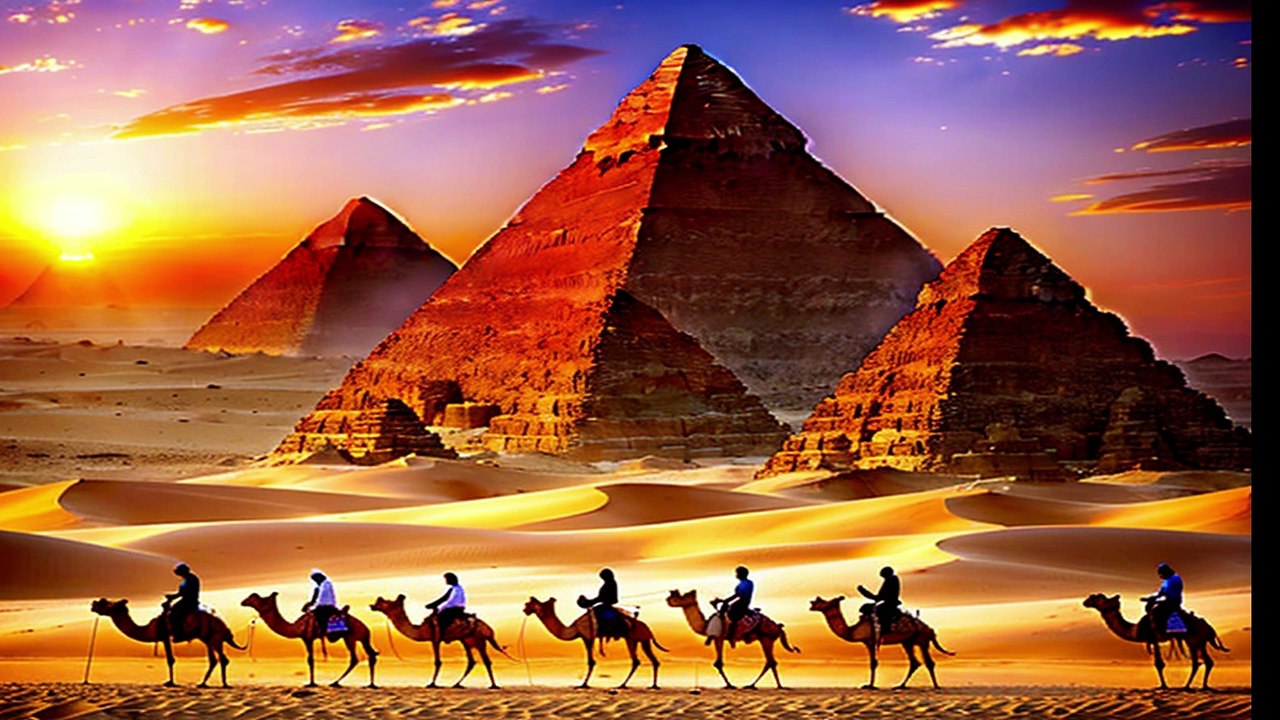 How did the ancient Egyptians construct the pyramids