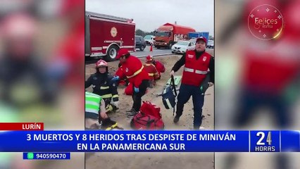 Tragedia en Lurín: Cinco muertos y nueve heridos tras accidentes en la Panamericana Sur