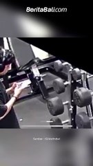 Aksi pencurian hp di salah satu tempat gym di kawasan Jl. Kebo Iwa Selatan