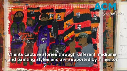 Tulgeen's 'Art in the Garage' adds brushes of colour to community's lives