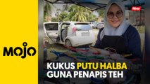 Peniaga guna penapis teh kukus putu halba