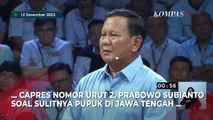 Ganjar Komentari Pertanyaan Prabowo di Debat Capres Tentang Sulitnya Pupuk Jawa Tengah