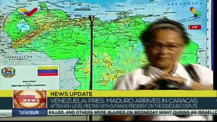 Venezuelan president arrives in Caracas