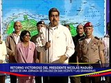 Pdte. Nicolás Maduro arriba a Venezuela luego de una exitosa reunión con su par guyanés, Irfaan Ali