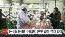 1~11월 농식품 수출 82억7천만 달러…역대 최대