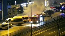 İstanbul'da korkunç olay! Yanarak can vermekten son anda kurtuldu