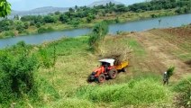 My Kubota tractor climbing uphill // how to drive tractor at this situation