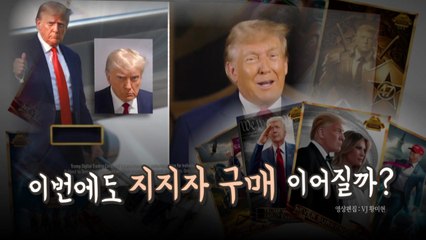 [영상] 트럼프 '머그샷 재테크'?..."많이 사면 양복 조각 줘요" / YTN