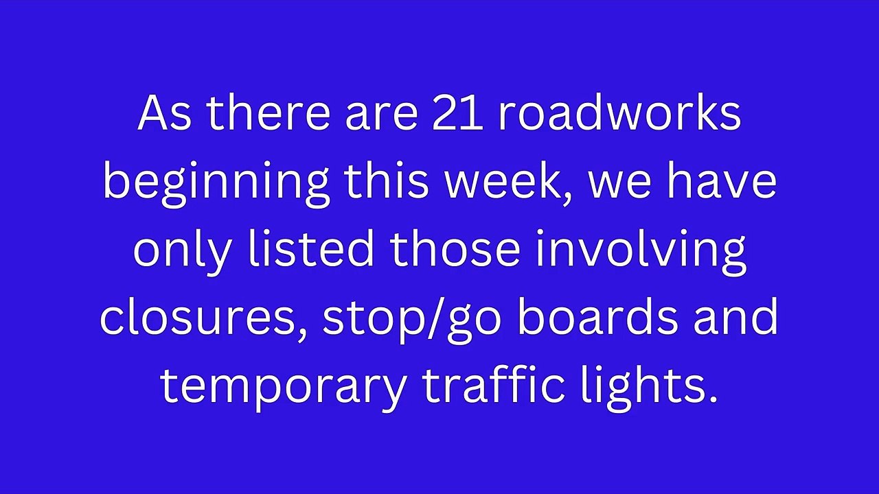 Preston roadworks starting Dec 18-Dec 24