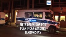 Detienen a siete personas sospechosas de planificar ataques terroristas en Europa