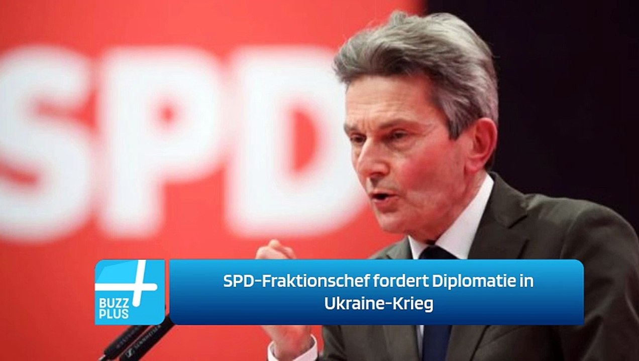 SPD-Fraktionschef fordert Diplomatie in Ukraine-Krieg