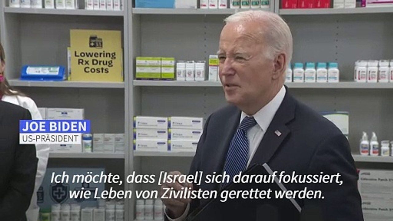 Biden mahnt Israel zum Schutz von Zivilisten im Gazastreifen
