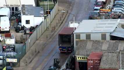 Armed officers arrest five people unloading a lorry filled with cocaine broom handles