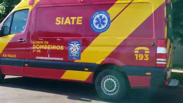 Homem, de 45 anos, é socorrido no Bairro Canadá após sofrer queda de bicicleta