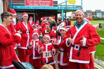 Santa Claus' come to town to help raise money for Narberth Foodbank