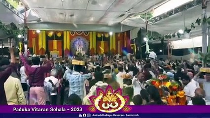 Aniruddha Raja... Shraddhavans lovingly call out to Sadguru Aniruddha Bapu as they receive Paduka