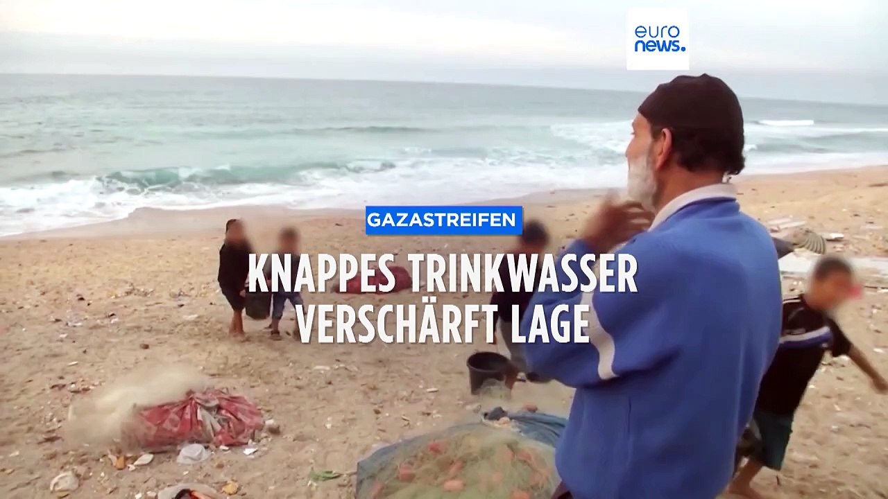 Verzweiflung im Gazastreifen: kritische Versorgungslage lässt Einwohner Meerwasser trinken