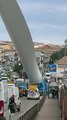 Maneuvering a Massive Wind Turbine Blade Through Town