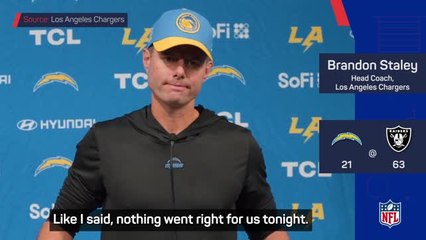 Download Video: Pressure mounts on Staley after Chargers destroyed by Raiders