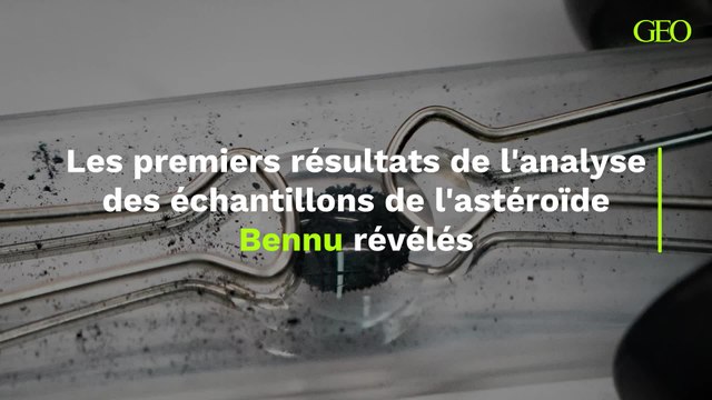 Les premiers résultats de l'analyse des échantillons de l'astéroïde Bennu révélés