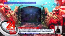 Kapitolyo, inilawan ng mga imaheng pampasko; meron ding underwater immersive experience | 24 Oras