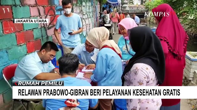 Relawan Prabowo-Gibran Beri Pelayanan Kesehatan Gratis dengan Mobil Keliling di Jakarta Utara