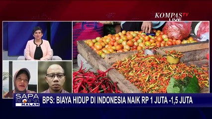BPS: Biaya Hidup di Indonesia Naik Rp 1-1,5 Juta per Bulan