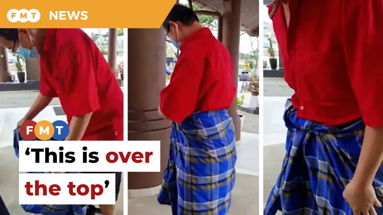 Selangor exco man slams dress code after man fo...