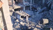 دمار كبير بعد قصف إسرائيلي لمربع سكني شرقي رفح