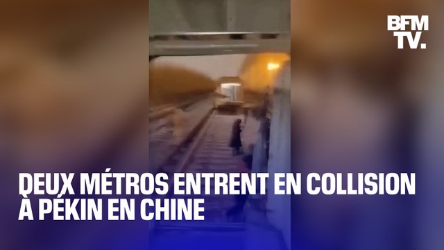 Deux métros sont entrés en collision à Pékin et fait 102 blessés